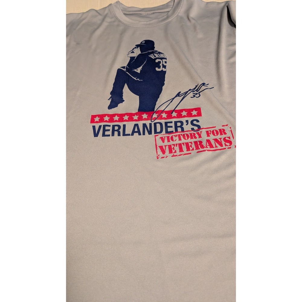 Justin Verlander's Victory for Veterans Charity Jersey Size L